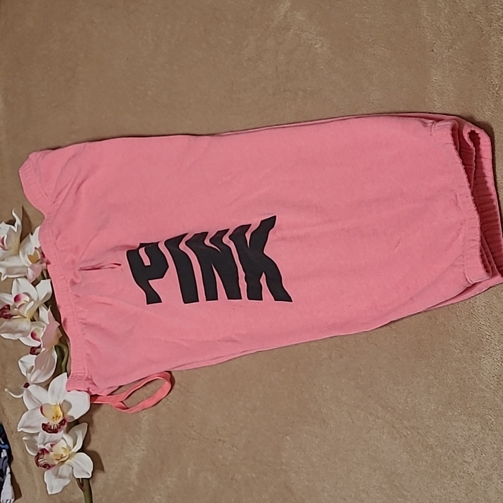 Cropped PINK Victoria's Secret Joggers - Picture 5 of 13